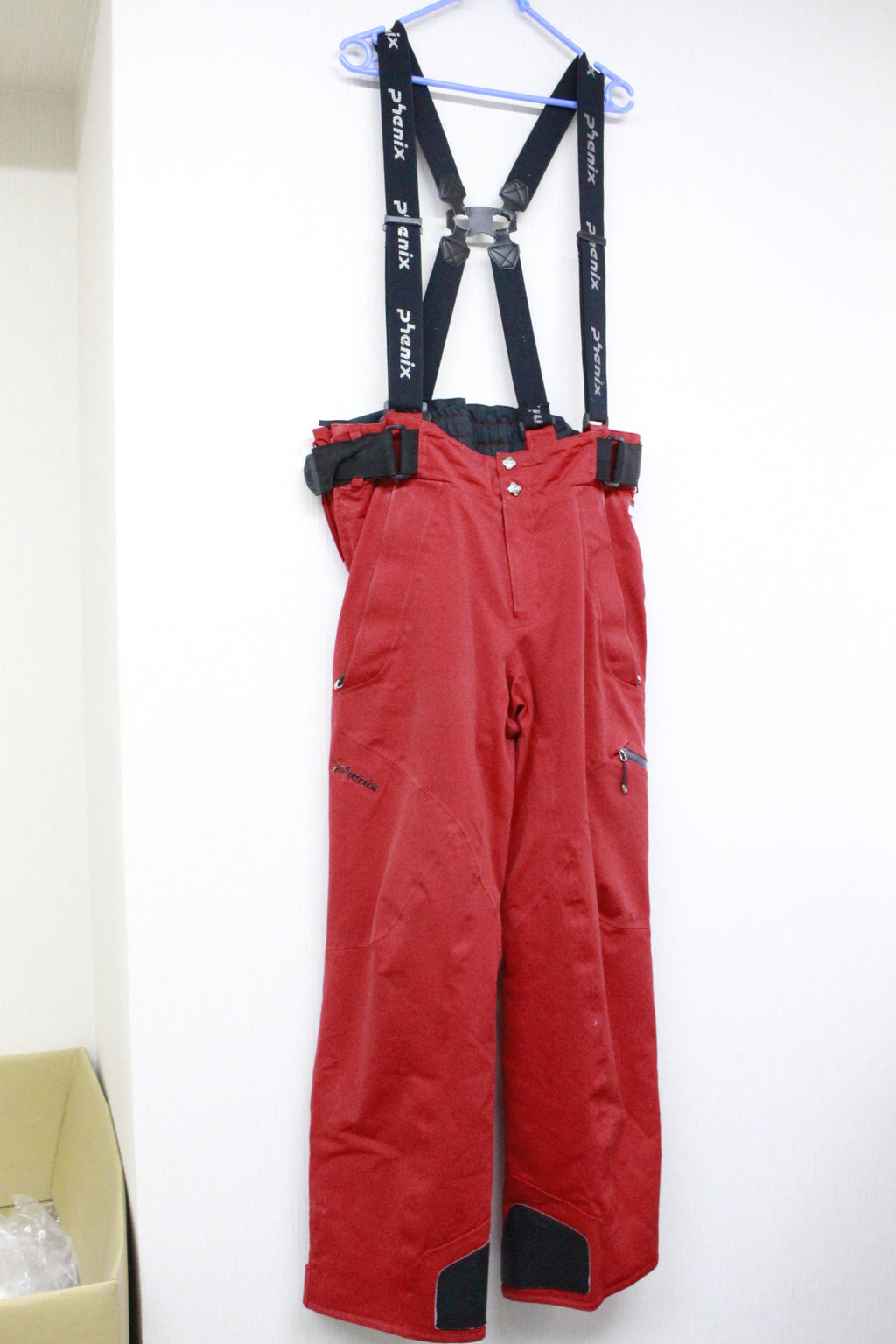 phenix フェニックス スキーウェア パンツ Oサイズ XL 赤 サスペンダー付 PS3720B30
